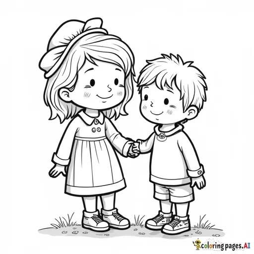 a young grandma and a toddler girl and a toddler boy