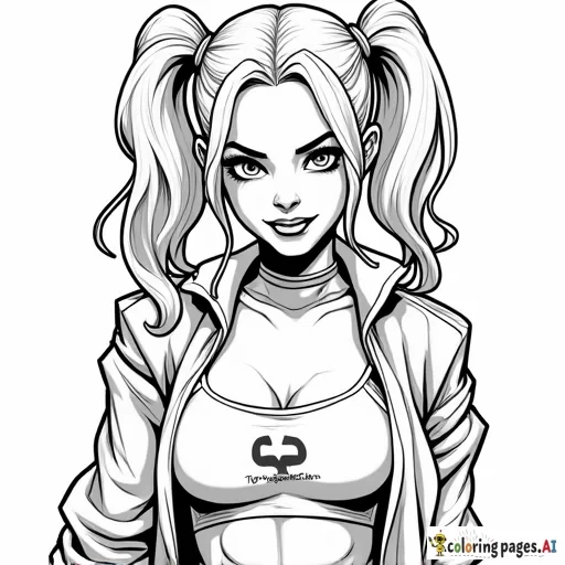 Harley Quinn en action