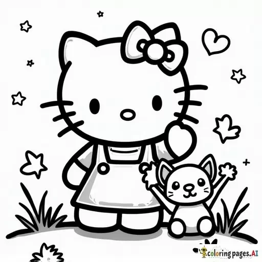 hello kitty and stich detailed