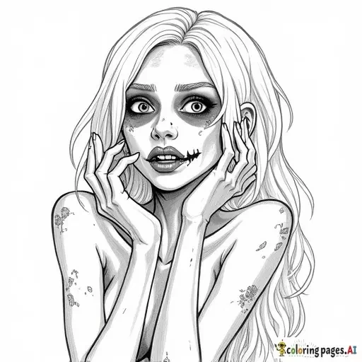 horny zombie girl NSFW