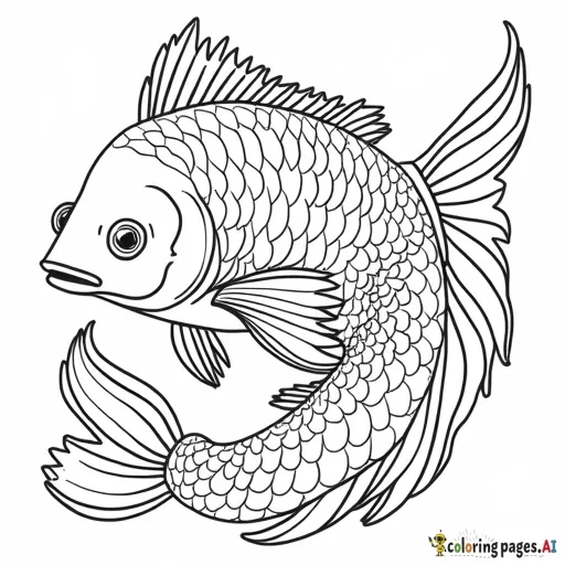 Peixes Coloridos  Um cardume de peixes de diferentes formas e tamanhos nadando ao redor de corais e algas.  Inclua detalhes como escamas, barbatanas e expressões fofas nos peixes.