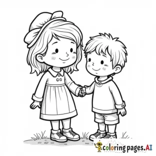 a young grandma and a toddler girl and a toddler boy