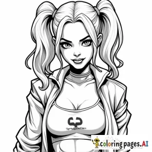 Harley Quinn en action