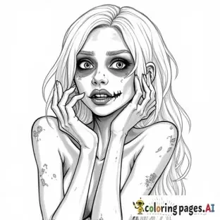 horny zombie girl NSFW